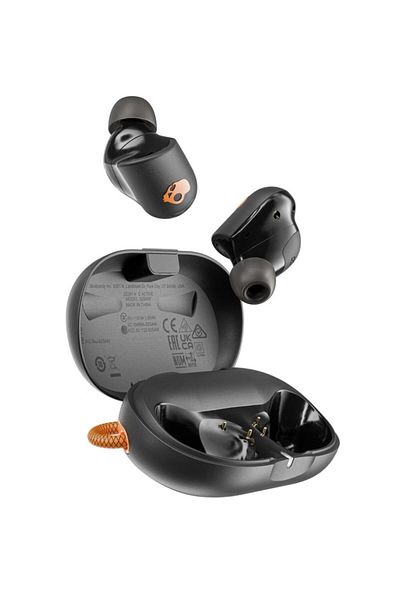 Skullcandy Casti True Wireless Skullcandy Sesh ANC Active, Bluetooth, Multipoint, IP67 (Negru/Portocaliu)