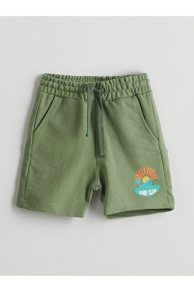 LC Waikiki Printed Boys' Shorts with Elastic Waist