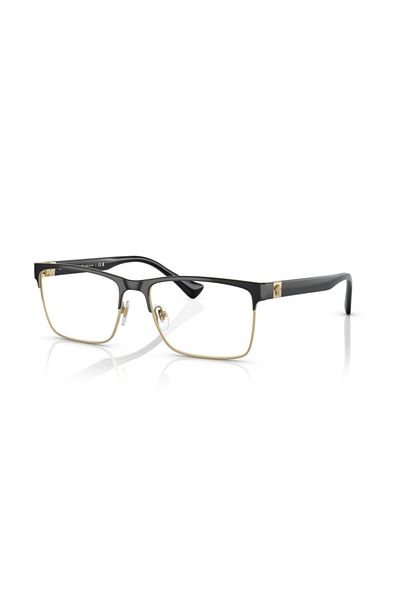 Versace Man Rectangle Eyeglasses- Ve 1285 - Lense Size:56mm - Black