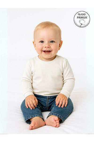 GizaKids 100% Cotton Long Sleeve Seasonal Boys Girls Unisex Baby Kids T-Shirt Badi