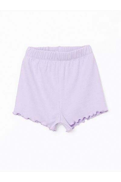 LC Waikiki Elastic Waist Basic Girl's Shorts
