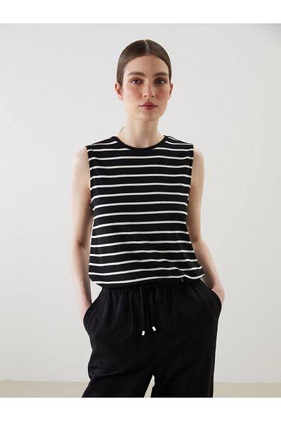 LC Waikiki Crew Neck Striped Women's Athlete