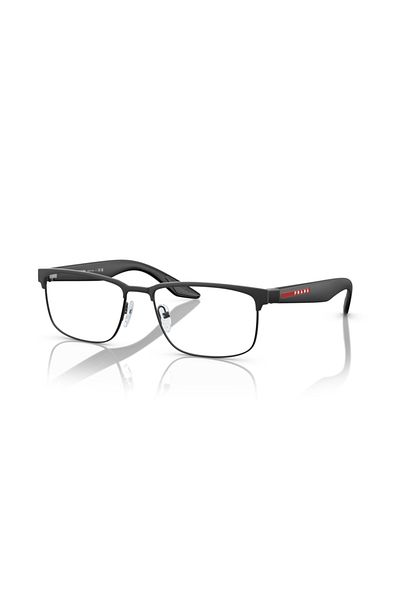 Prada Linea Rossa Man Rectangular Eyeglasses- Ps 51pv - Lense Size:54mm - Black Rubber
