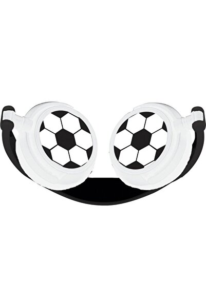 LEXIBOOK Foldable wired headphones Football, Lexibook, 3.5mm audio jack (White/Black)