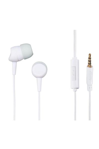 Hama Casti Stereo Hama Kooky, Microfon (Alb)