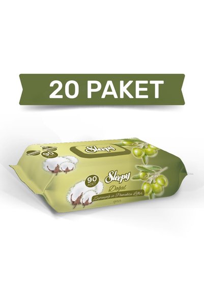 Sleepy Zeytinyağlı Islak Havlu 20x90=1800 Yaprak