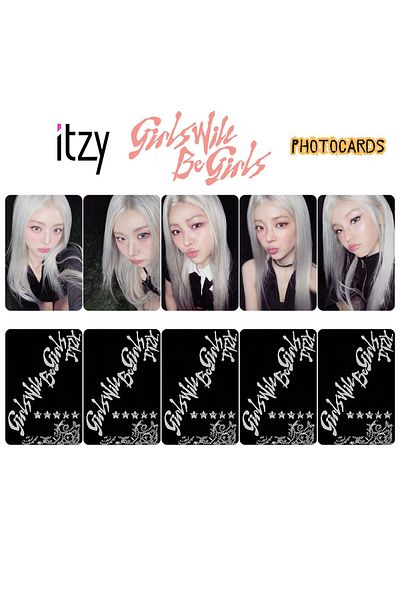 Kpop Dünyasi Itzy'' Girls Will Be Girls'' Box Version. Photocards