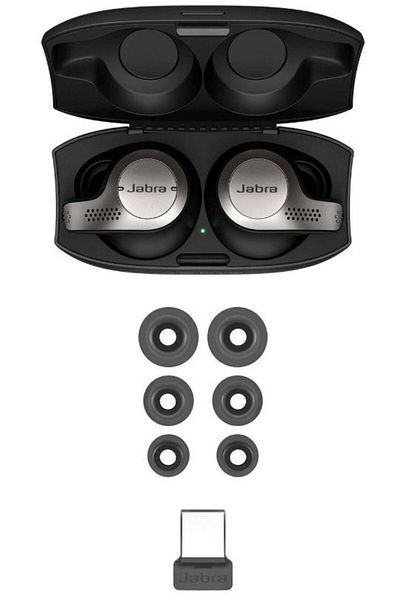 Jabra Jabra Evolve 65t Stereo Headphones, Bluetooth, Multipoint, Microphone (Black)