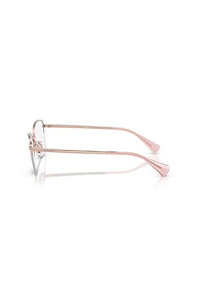 Ralph Woman Irregular Eyeglasses- Ra 6061 - Lense Size:53mm - Shiny Rose Gold