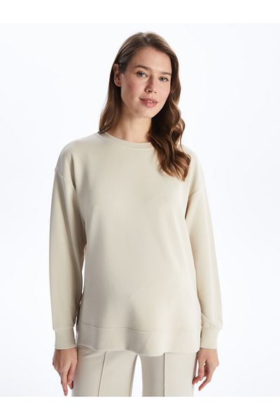 LC Waikiki Απλό φούτερ εγκυμοσύνης Crew Neck