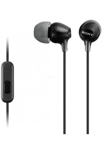 Sony Casti cu microfon Sony MDR-EX15AP (Negre)