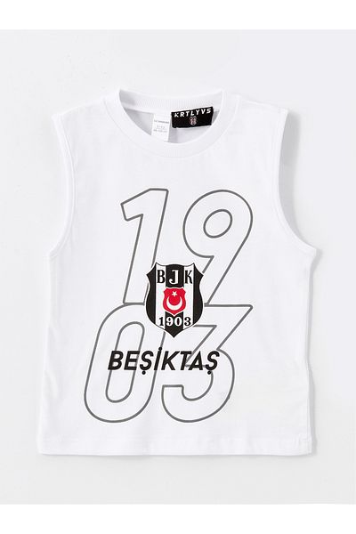 LC Waikiki Crew Neck Besiktas Printed Baby Boy Swimming Suit
