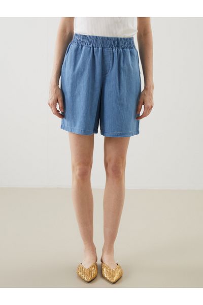 LC Waikiki Elastic Waist Women's Jean Shorts