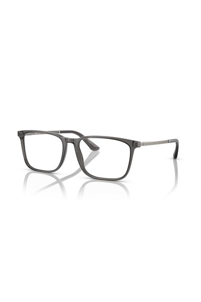 Giorgio Armani Man Rectangle Eyeglasses- Ar 7249 - Lense Size:55mm - Transparent Grey