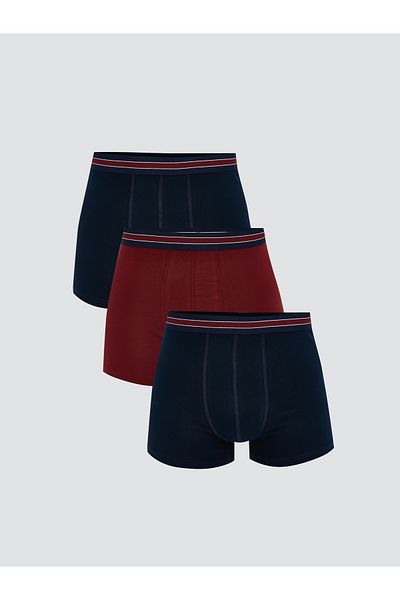 LC Waikiki Standard Fit Cotton Flexible Ανδρικό Boxer 3 τεμαχίων
