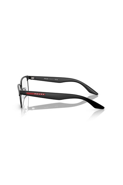 Prada Linea Rossa Man Rectangular Eyeglasses- Ps 51pv - Lense Size:54mm - Black Rubber