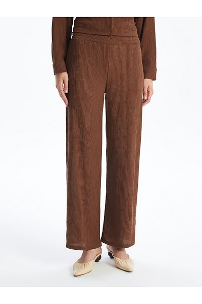 LC Waikiki   Comfortable Fit Women's Trousers with Elastic Waist