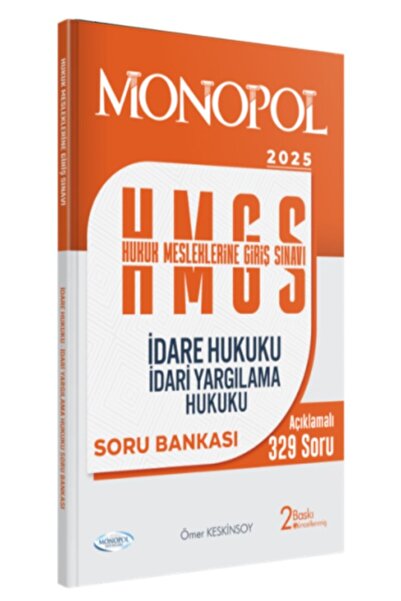 Monopol Yayınları 2025 HMGS İdare Hukuku – İdari Yargılama Hukuku Soru Bankası