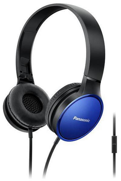 PANASONIC Casti Stereo Panasonic RP-HF300ME-A, Microfon (Negru/Albastru)