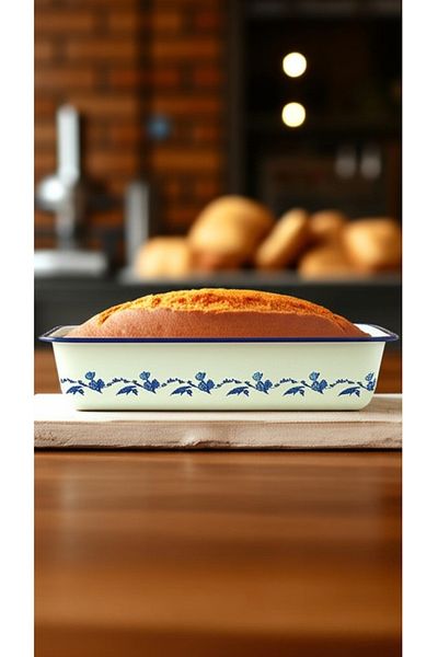 İnci Emaye 30/13 Enamel Baton Cake Bread Mold 1,7Lt Oven, Baking, Pastry, Dowry,