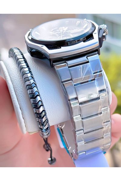 Naviforce Men's Wristwatch Steel 3 Atm Waterproof 2 Years Warranty Wristband Is a Gift