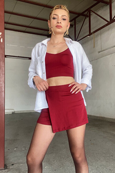 moddosa fashion FUSTA MINI SHORT ACOPERITA