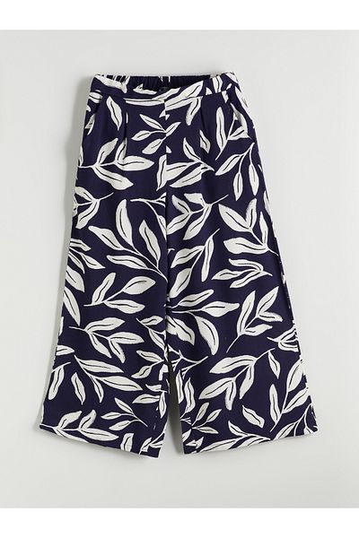 LC Waikiki Floral Γυναικείο Κάπρι με Ελαστική Μέση