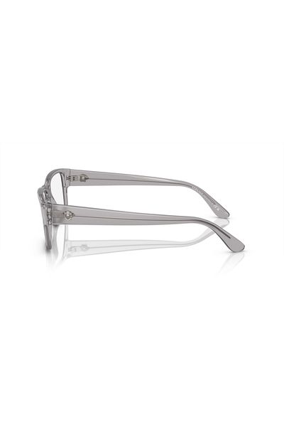 Versace Man Rectangle Eyeglasses- Ve 3342 - Lense Size:55mm - Grey Transparent