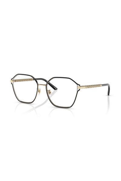 Versace Woman Irregular Eyeglasses- Ve 1299d - Lense Size:55mm - Pale Gold