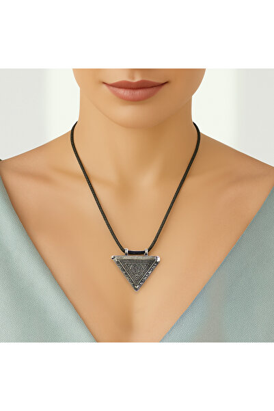 Tesbihane Muska Tasarım Kişiye Özel İçine Hatıra Ürünler Konulabilir Zarif İp Zincirli Metal Kadın Kolye