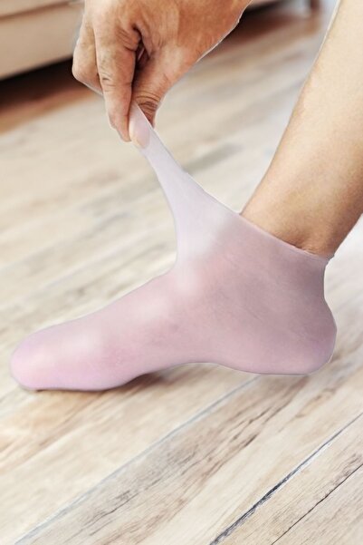 AboutThePerfect Yumuşak ve pürüzsüz ayaklar için silikon çorap, çatlak ve nasır giderici, nemlendirici patik