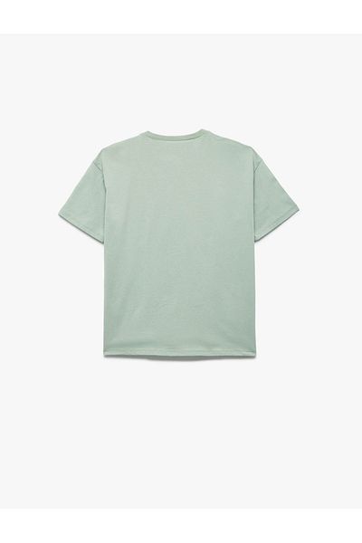 Koton Tricou cu mânecă scurtă din bumbac cu imprimeu pentru pisici și câini