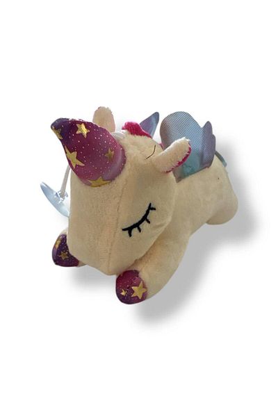 farist Cute Star Winged Horned Unicorn Figure Plush Toy Play & Sleep Companion 20 cm