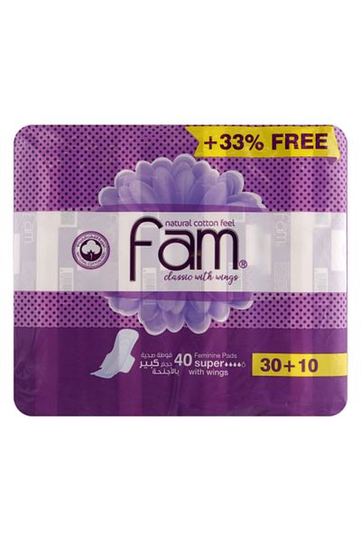 FAM Violet Maxi Wings 6 X 4 X 10 Pc