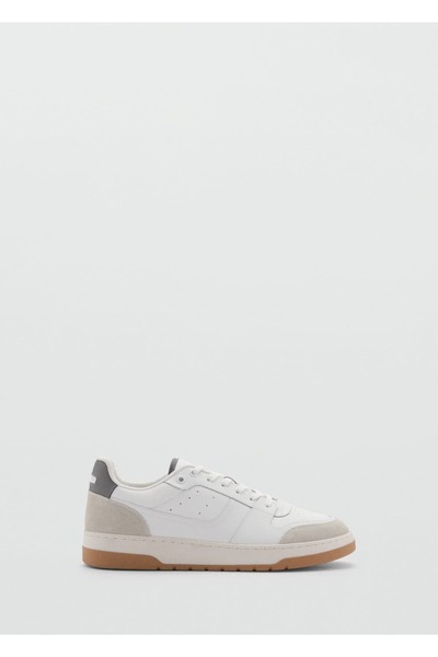 MANGO Man Karma leather sneakers