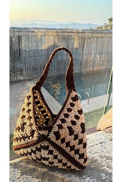 Esmece El örgüsü çanta