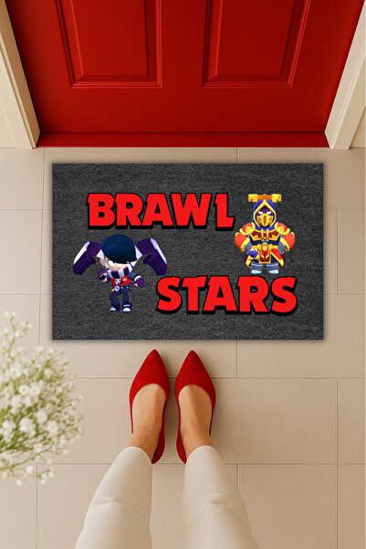 Dormot Home Yüksek Kaliteli Dijital Baskı Brawl Stars Kapı Önü Paspası