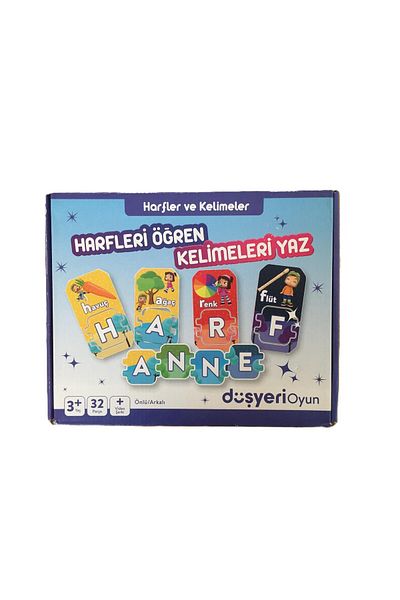 Düşyeri Learn Letters, Write Words Educational Puzzle/32 Pieces -3+Years
