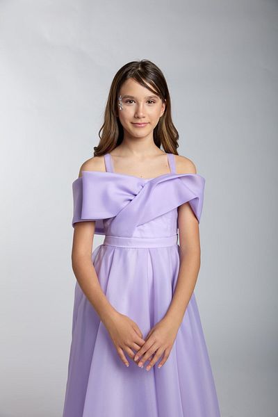 Mutlu City Girls/Teenagers New Fashion Shiny Fabric Full Mold Evening Dress 5545