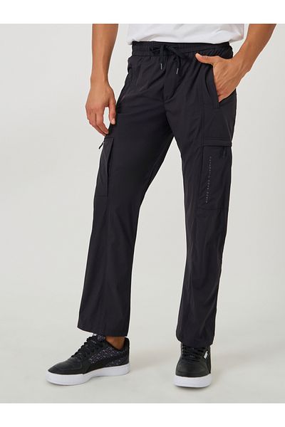 Fort Collins By Styli Solid Drawstring Waist Straight Leg Pants