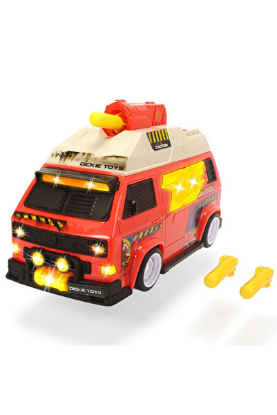 Spin Masters Dickie Toys Action Car - VW T3 Camper, with projectiles