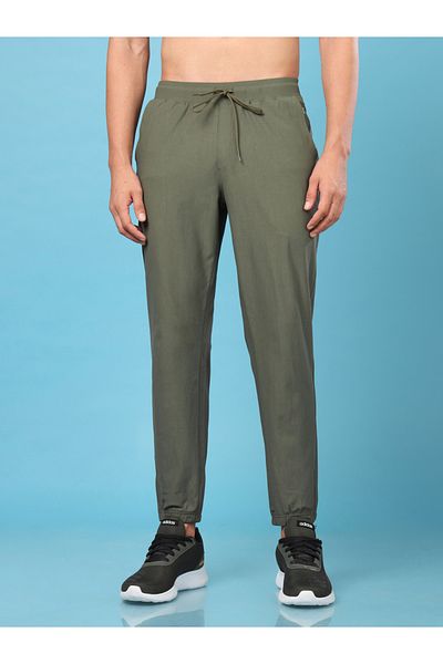 Technosport By Styli Solid Stretch Joggers with Drawstring