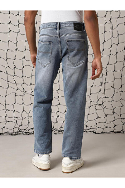 Hubberholme By Styli Mid Rise Regular Fit Faded Jeans