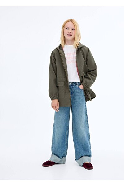 MANGO Kids Safari tarz cepli trençkot