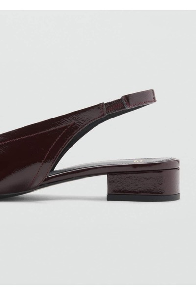 MANGO Woman Apartman topuklu deri ayakkabı