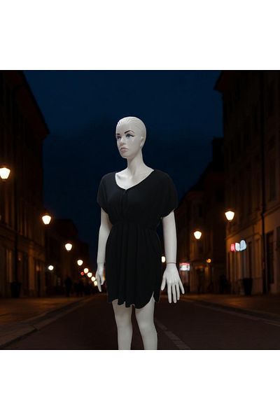 LEX Women's Pareo Dress Black Color Burumuch Fabric Can Be Used Everyday and on the Beach Standard Size