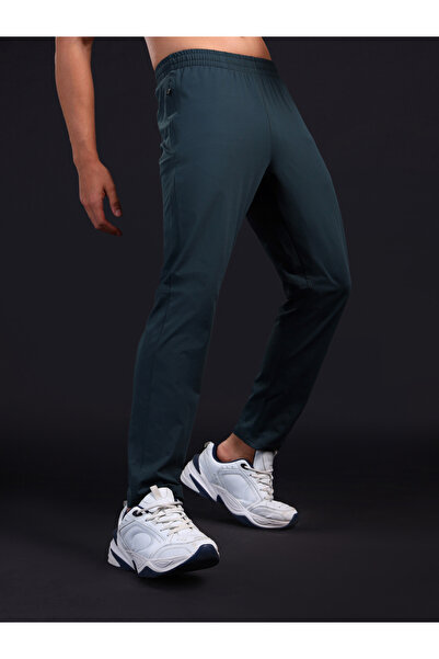 Technosport By Styli Men Grey Solid 4-Way Stretch Track Pants