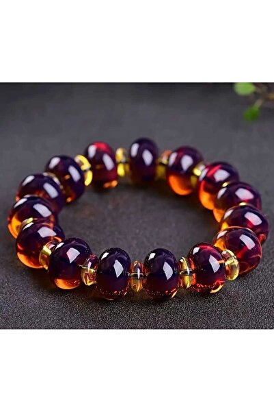 Store Güneş Işığında Renk Değiştiren Doğal Taş Kehribar Bileklik