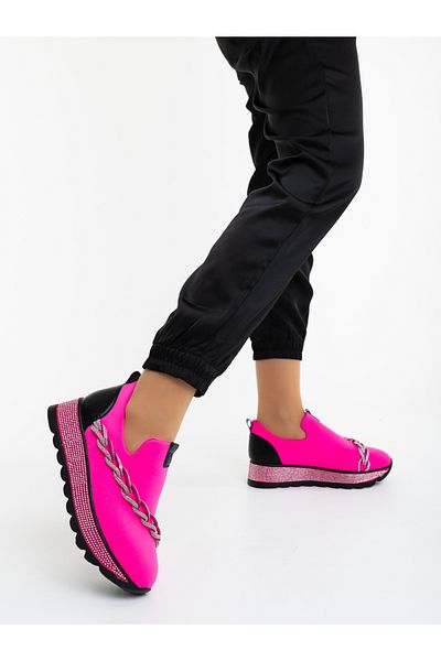 Kalapod Women's pink sports shoes made of ecological leather and textile material Ossetia