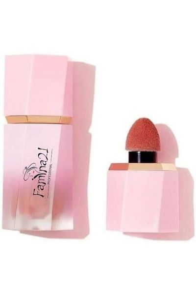 famina21 - Color Bloom Liquid Blush Matte Finish - Long-wearing Waterproof Gel-Cream Blush with Spon